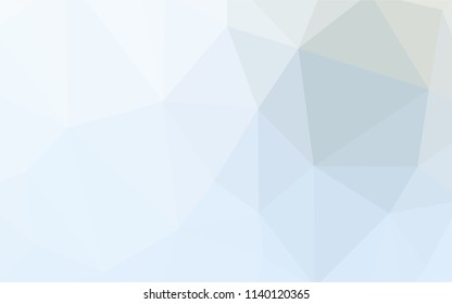 Light Blue, Red vector low poly cover. Creative illustration in halftone style with triangles. A completely new design for your leaflet.