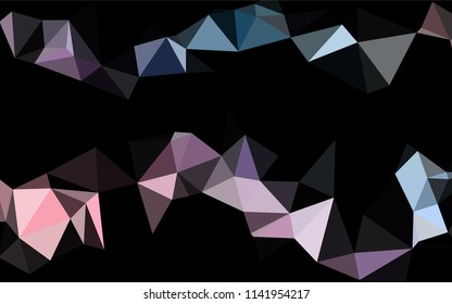 Light Blue, Red vector low poly texture. A sample with polygonal shapes. The best triangular design for your business.