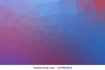 Light Blue, Red vector low poly layout. Creative illustration in halftone style with gradient. The elegant pattern can be used as part of a brand book.