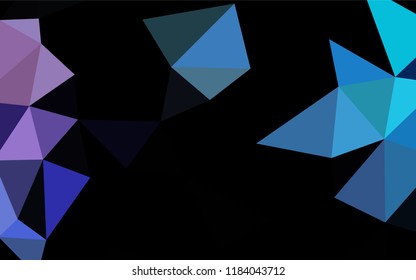 Light Blue, Red vector low poly texture. Creative geometric illustration in Origami style with gradient. A new texture for your design.