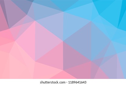 Light Blue, Red vector low poly cover. A sample with polygonal shapes. Brand new design for your business.
