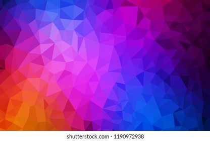 Light Blue, Red vector low poly layout. Elegant bright polygonal illustration with gradient. Best triangular design for your business.