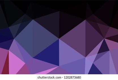 Light Blue, Red vector low poly cover. Shining illustration, which consist of triangles. The template can be used as a background for cell phones.