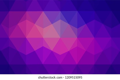 Light Blue, Red vector low poly texture. Creative geometric illustration in Origami style with gradient. A completely new design for your leaflet.