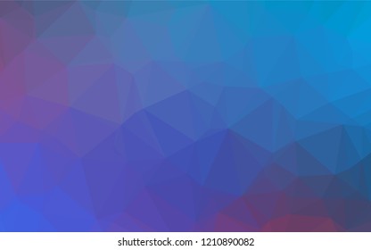 Light Blue, Red vector low poly texture. Geometric illustration in Origami style with gradient.  A new texture for your design.