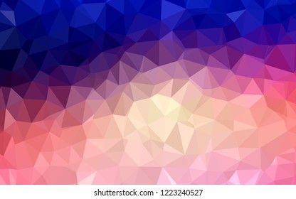 Light Blue, Red vector low poly texture. Colorful illustration in abstract style with triangles. Polygonal design for your web site.