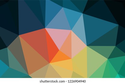 Light Blue, Red vector low poly texture. A completely new color illustration in a polygonal style. New template for your brand book.