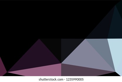 Light Blue, Red vector low poly layout. Shining illustration, which consist of triangles. The elegant pattern can be used as part of a brand book.