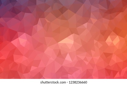 Light Blue, Red vector low poly layout. Shining colorful illustration with triangles. Best triangular design for your business.