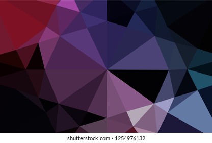 Light Blue, Red vector low poly cover. Glitter abstract illustration with an elegant design. A new texture for your design.