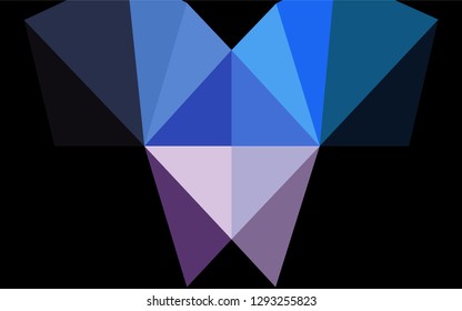 Light Blue, Red vector low poly cover. An elegant bright illustration with gradient. A completely new design for your business.