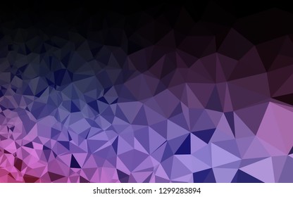 Light Blue, Red vector low poly cover. Triangular geometric sample with gradient.  Brand new design for your business.