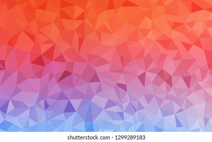 Light Blue, Red vector low poly layout. A sample with polygonal shapes. Brand new style for your business design.