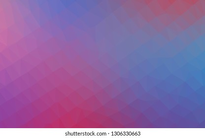 Light Blue, Red vector low poly layout. A vague abstract illustration with gradient. Completely new design for your business.