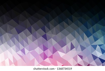 Light Blue, Red vector low poly texture. A vague abstract illustration with gradient. Completely new design for your business.