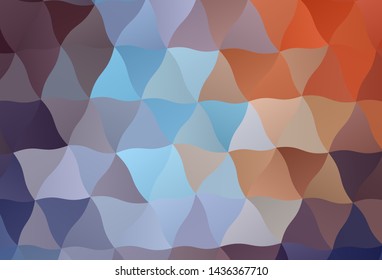 Light Blue, Red vector low poly texture. Creative geometric illustration in Origami style with gradient. A new texture for your web site.