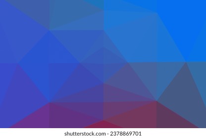 Light Blue, Red vector low poly cover. Colorful illustration in abstract style with gradient. Completely new template for your business design.