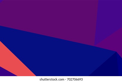 Light Blue, Red vector low poly template. Creative geometric illustration in Origami style with gradient. The completely new template can be used for your brand book.