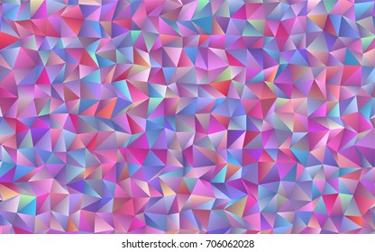 Light Blue, Red vector low poly pattern. Shining illustration, which consist of triangles. The completely new template can be used for your brand book.