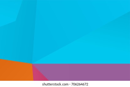 Light Blue, Red vector low poly template. A vague abstract illustration with gradient. The textured pattern can be used for background.