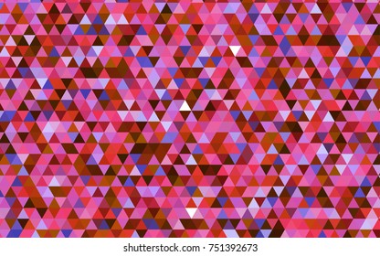 Light Blue, Red vector low poly template. A completely new color illustration in a vague style. The textured pattern can be used for background.
