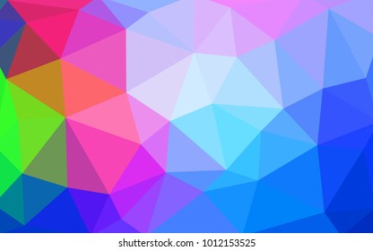 Light Blue, Red vector modern geometrical abstract background. Texture, new background. Geometric background in Origami style with gradient. 