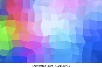 Light Blue, Red vector modern geometrical background. Abstract template. Geometric pattern in square style with gradient.