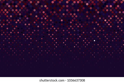 Light Blue, Red vector modern geometrical circle abstract background. Dotted texture template. Geometric pattern in halftone style with gradient. 
