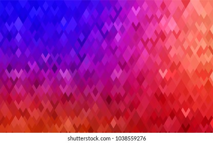 Light Blue, Red vector modern geometrical background. Abstract template. Geometric pattern in square style with gradient.