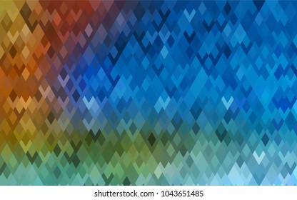 Light Blue, Red vector modern geometrical background. Abstract template. Geometric pattern in square style with gradient.