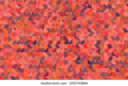 Light Blue, Red vector modern geometrical circle abstract background. Dotted texture template. Geometric pattern in halftone style with gradient. 