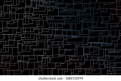 Light Blue, Red vector modern geometrical background. Abstract template. Geometric pattern in square style with gradient.