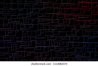 Light Blue, Red vector modern geometrical background. Abstract template. Geometric pattern in square style with gradient.