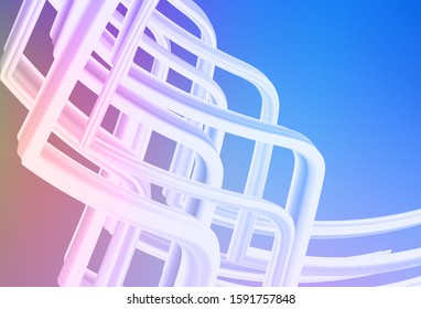 Light Blue, Red vector modern elegant layout. Glitter abstract illustration with gradient design. Blurred design for your web site.