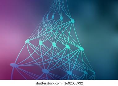 Light Blue, Red vector modern elegant backdrop. Abstract colorful illustration with gradient. Smart design for your work.