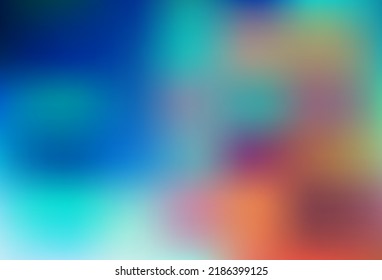 Light Blue, Red vector modern bokeh pattern. A vague abstract illustration with gradient. Design for your web site.