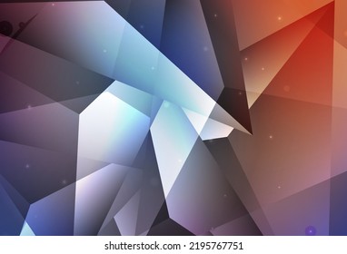 Light Blue, Red vector Modern abstract illustration with colorful water drops. Illustration with set of shining colorful abstract circles. Simple design for your web site.
