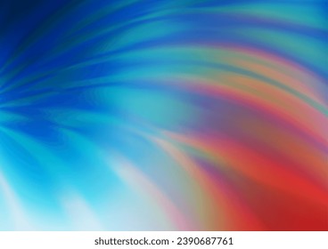Light Blue, Red vector modern bokeh pattern. Modern geometrical abstract illustration with gradient. A completely new design for your business.