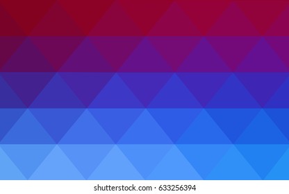 Light Blue, Red vector modern geometrical abstract background. Texture, new background. Geometric background in Origami style with gradient. 