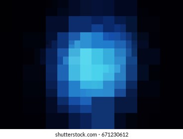 Light Blue, Red vector modern geometrical abstract background. Texture template. Geometric pattern in Origami style with gradient. 