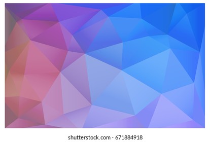 Abstract Triangle Background Blue Purple Pink Stock Vector (Royalty ...