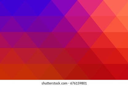 Light Blue, Red vector modern geometrical abstract background. Texture, new background. Geometric background in Origami style with gradient. 