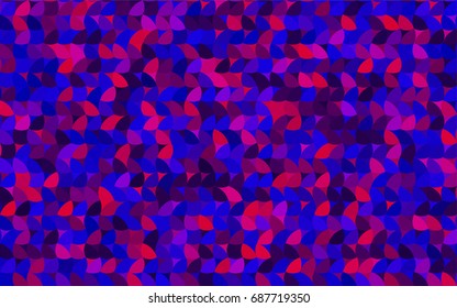 Light Blue, Red vector modern geometrical circle abstract background. Dotted texture template. Geometric pattern in halftone style with gradient. 