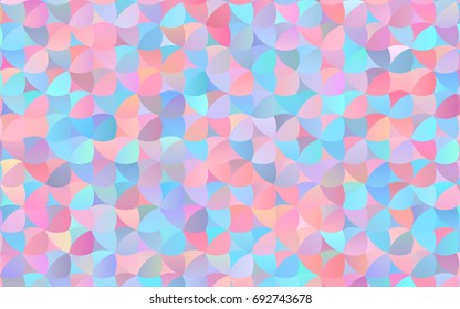 Light Blue, Red vector modern geometrical circle abstract background. Dotted texture template. Geometric pattern in halftone style with gradient. 