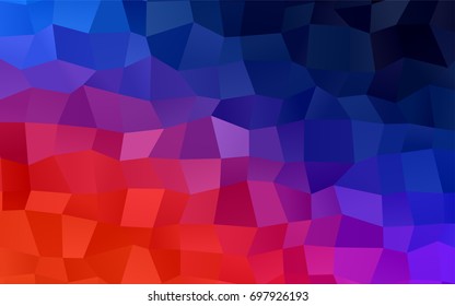 Light Blue, Red vector modern geometrical background. Abstract template. Geometric pattern in square style with gradient.