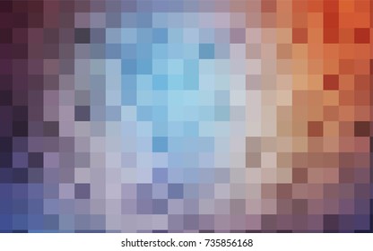 Light Blue, Red vector modern geometrical background. Abstract template. Geometric pattern in square style with gradient.