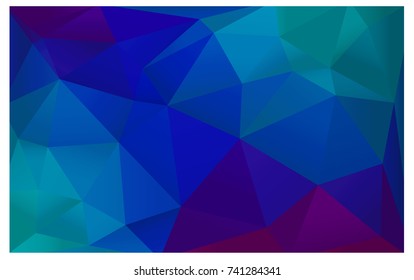Light Blue, Red vector modern geometrical abstract background. Texture, new background. Geometric background in Origami style with gradient. 