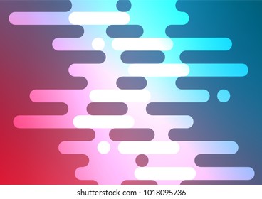 Light Blue, Red vector natural abstract template. Colorful abstract illustration with lines in Asian style. A completely new template for your business design.
