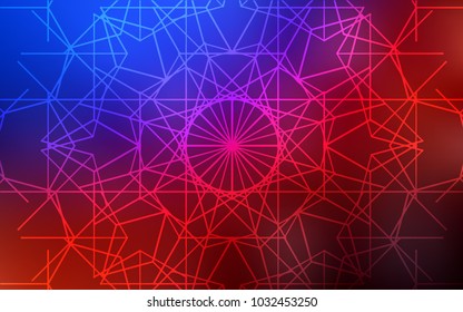 Light Blue, Red vector natural abstract background. Decorative shining childish illustration with doodles on abstract template. The elegant pattern can be used as a part of a brand book.