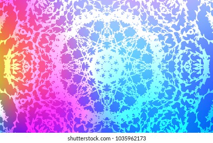 Light Blue, Red vector natural elegant artwork. Colorful abstract illustration with lines drawn by child in Asian style. The completely new template can be used for your brand book.